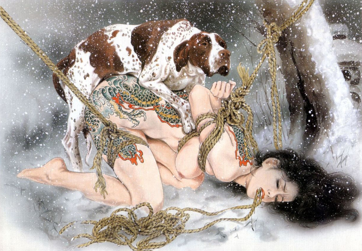 Ozuma Kaname — шибари, секс — рисунок №93