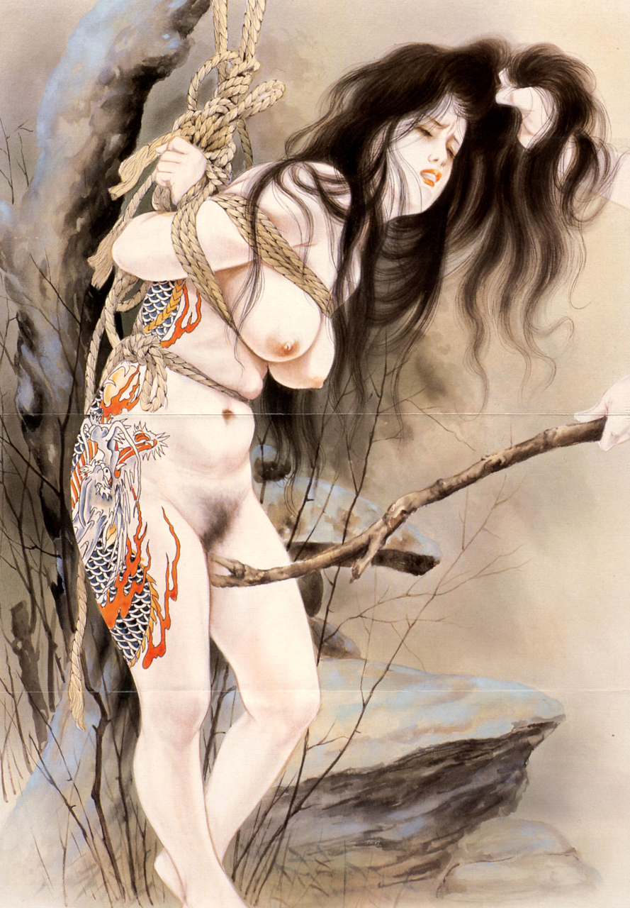 Ozuma Kaname — шибари, пытки — рисунок №120