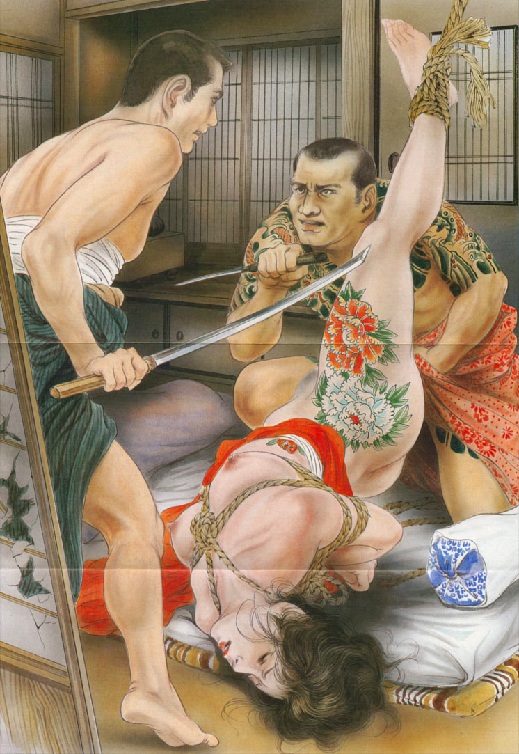 Ozuma Kaname — шибари, подвешивание — рисунок №124