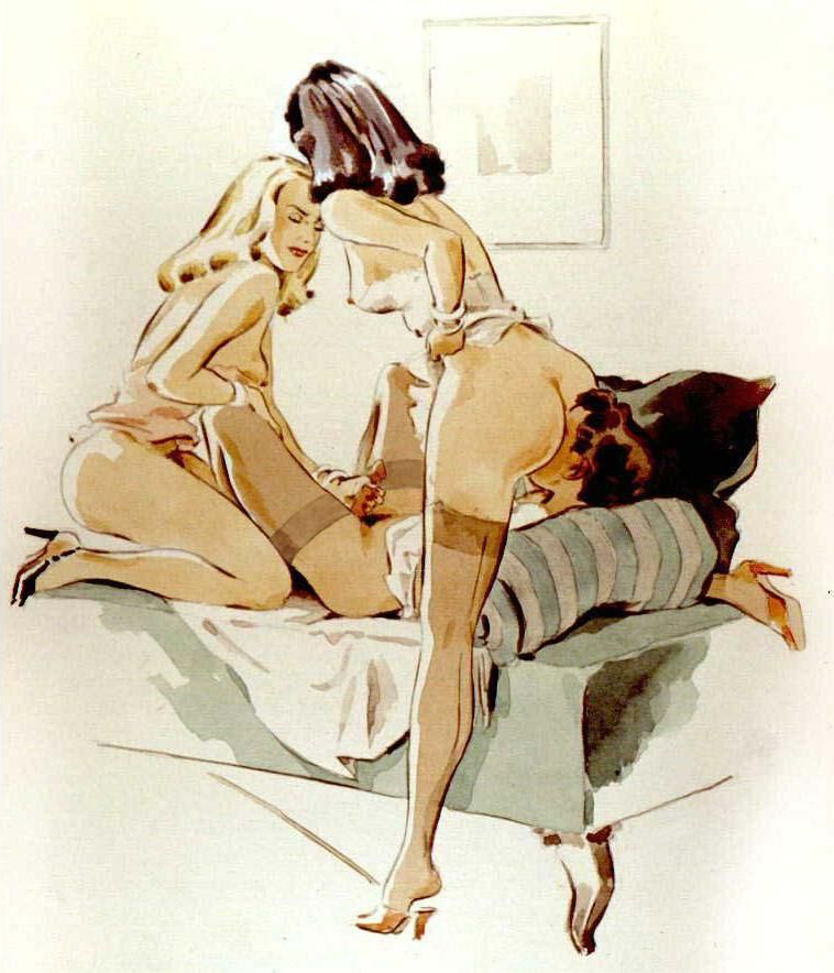 Julie Delcourt — фемдом, кунилингус, мастурбация — рисунок №522